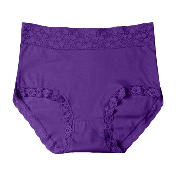 Women Fashion Plus Size Lace High Waist Comfortable Panties Womens Undies Size 8