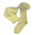 thumbnail image 1 of Women Fashion Plush Warm Soft Solid Sport Socks Medium Short Stockings Winter Socks Yellow One Size Gifts for Women Funny Socks Hospital Socks Party Socks Christmas Socks Outdoor Socks, 1 of 6