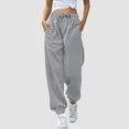 thumbnail image 1 of Women Fashion Print Bottom Sweatpants Pockets High Waist Sporty Gym Athletic Fit Jogger Pants Trousers Cute Comfy Pants Stretch Pants for Women Work Casual plus Size Womens Beach Pants Lightweight, 1 of 8