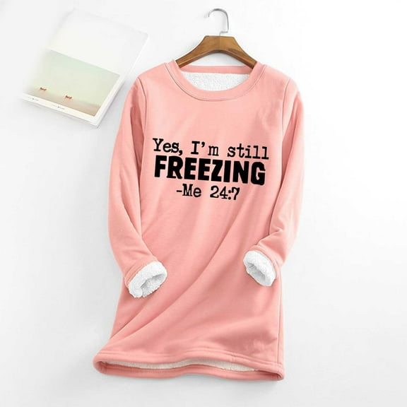 Women Fashion Print Crew Neck Casual Plus Long Sleeve Hoodie Top Long Sleeve Shirts for Women Thermal Thermal Top And Bottom for Boys Womens Thermals Top And Bottom Set for Snow Women Long Underwear