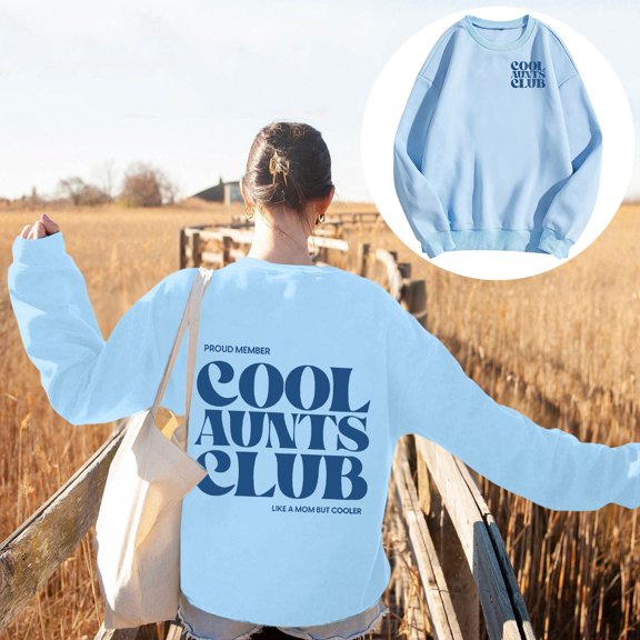 Women Fashion Print Crewneck Loose Sweatshirt Casual Long Sleeve Pullover Tops Sweatshirt Boy Hoodie Zipper Front Women Heated Sweatshirt Women Hoodie Zip Women Bohemian Zip up Hoodie Fuzzy Zip up