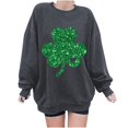 Women Fashion Print Round Neck Long Sleeve Sweatshirt Casual Loose Top