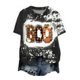thumbnail image 1 of Women Fashion Printed Round Neck Short Sleeve T Shirt Halloween Printed T Shirt Top, 1 of 6
