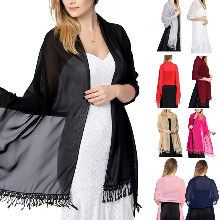Women Fashion Scarf for Ladies Shawl Spring Summer Female Gift Scarves Long Shawl Black