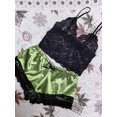 thumbnail image 1 of Women Fashion Sexy Lingerie Lace Bra Split Two-Piece Pajamas, 1 of 1
