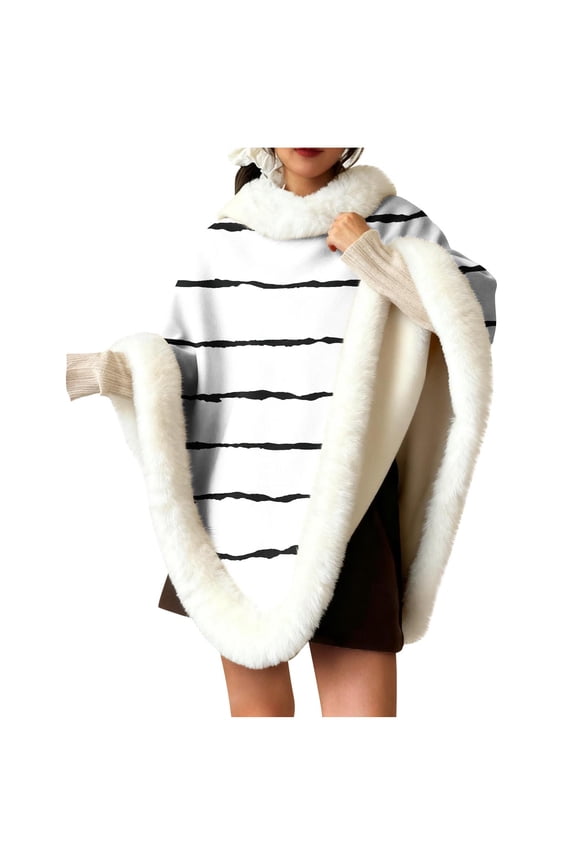 Women Fashion Shawls Faux Raw Edge Wraps Stoles Cape for Prom Evening Party dress Outwear Coat