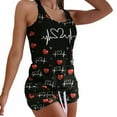 thumbnail image 1 of Women Fashion Shorts Two-Piece Set Women Sleepwear Tank Short Pajama Sets, 1 of 7