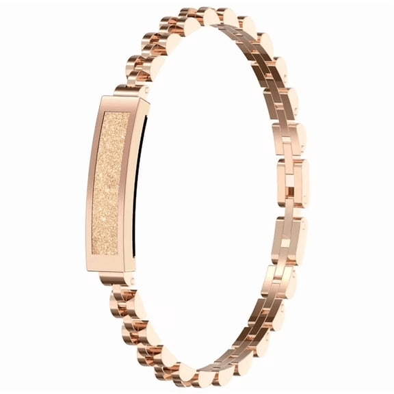 Women Fashion Smart Jewelry Bracelet, Adjustable Stainless Steel Band Fitness Activity Tracker, 24H Heart Rate Monitoring, Sleep Tracking, Step & Calorie Pedometer for Daily Sports