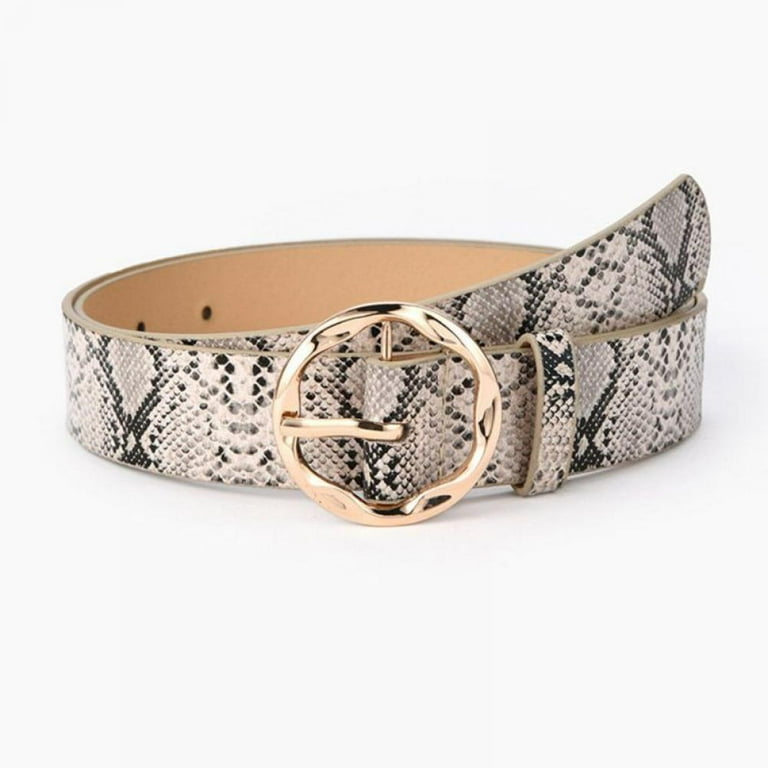 Snakeskin belt womens discount