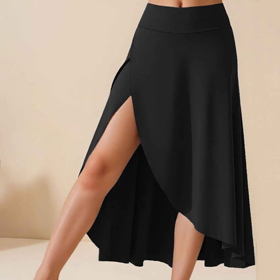 Women Fashion Solid Casual Elegant Ruffled High Waist Long Sport Dress Petite Skirts for Women Plaid Mini Skirts for Women Hiking Skirt Wrap Skirts for Women Long Midi Skirt Silk Midi Skirt Long Denim