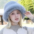 thumbnail image 1 of Women Fashion Solid Color Hat Windproof Warm Dome Hat Casual In Winter Bray Hats Women Men French Artist Hat Polyester French Hat Summer Wool Hats Women Fashionable Rainbow Sequin Bulk Women's Style, 1 of 3