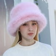 thumbnail image 1 of Women Fashion Solid Color Hat Windproof Warm Dome Hat Casual In Winter Bray Hats Women Men French Artist Hat Polyester French Hat Summer Wool Hats Women Fashionable Rainbow Sequin Bulk Women's Style, 1 of 3
