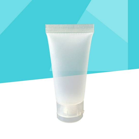 FOLOYORI 5Pcs Refillable Bottle Travel Size Squeeze Bottle 30ml Cylindrical Body Squeeze Storage