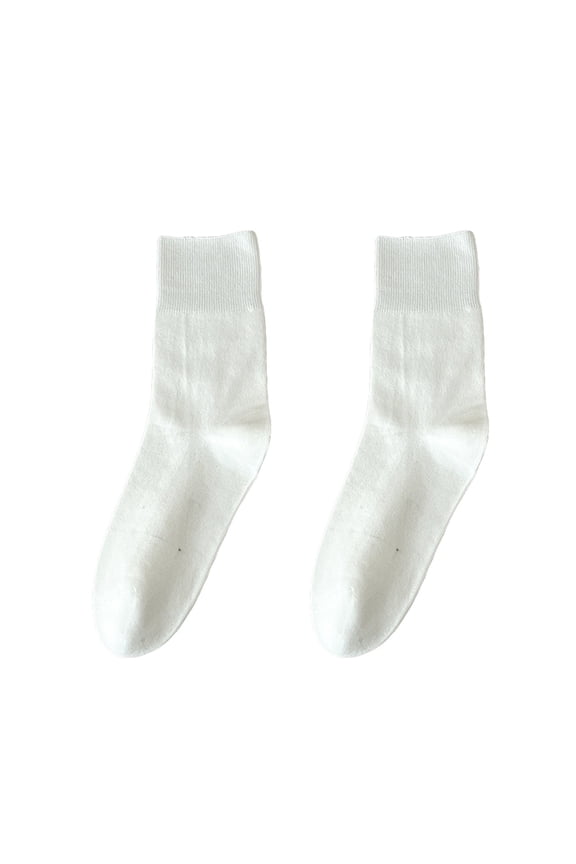 Women Fashion Solid Comfortable Casual Stretch Socks Mens Short Socks Womens Flannel Socks Womens Sock Pack Men No Show Socks Size 9-11 Winter Clothes Women Socks Knee High Socks for Women