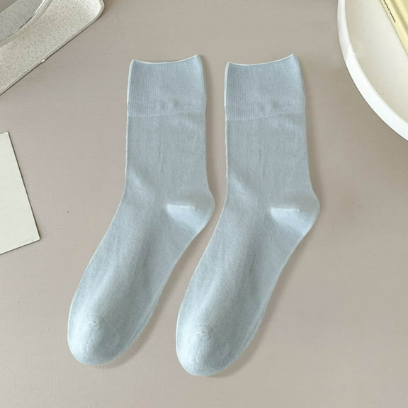 Women Fashion Solid Comfortable Casual Stretch Socks Running Toe Socks Socks for Woman Socks Girls Size 1 Extra Large Running Socks Bear Mum Socks Work Socks Women's Thick Running Socks Socks for