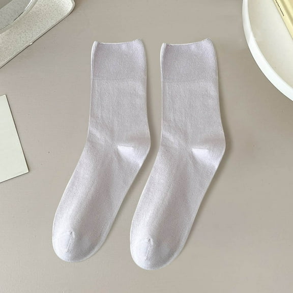 Women Fashion Solid Comfortable Casual Stretch Socks Running Toe Socks Socks for Woman Socks Girls Size 1 Extra Large Running Socks Bear Mum Socks Work Socks Women's Thick Running Socks Socks for