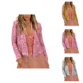 thumbnail image 1 of Women's Cardigan Casual Shrug Style Open Front Cardigans for Women Women Fashion Solid Sequined Short Casual Coat Cardigan Top, 1 of 2