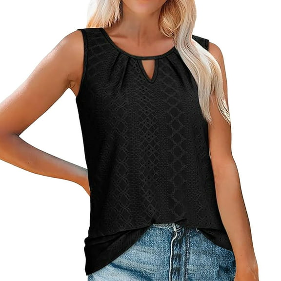 Women Fashion Solid Vest Loose Casual Sleeveless Top T Shirt
