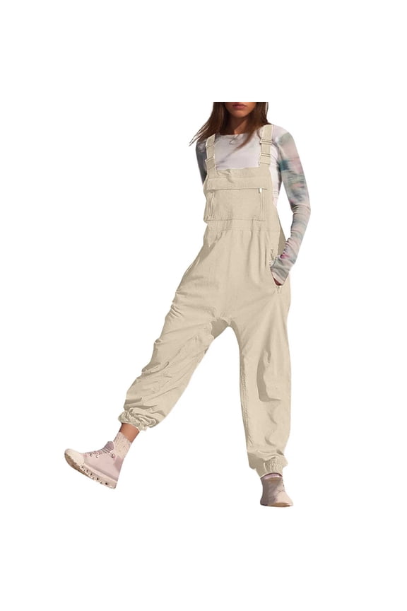 Women Fashion Solid Work Overalls With Pockets And Casual Leggings Jumpsuits Denim Romper Woman Jumpsuit & Romper Elegant Turtleneck for Women Long Sleeve Womens Jumpsuit Body on Buckle High Neck
