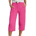 thumbnail image 1 of Women Fashion Straight Leg Casual Pants High Waist Sports Loose Pants, 1 of 5