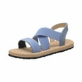 thumbnail image 1 of Women Fashion Strappy Espadrilles Soft Comfortable Beach Flats Slip-On Easy to Wear Roman Sandals Dating,Work,Travel, 1 of 4