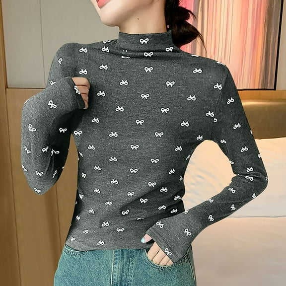 Women Fashion Summer Toos Women's New Long Sleeve Round Neck Pullover Solid Color Casual Blouse