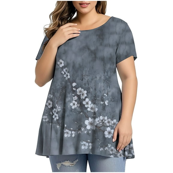 Women Fashion Tops Summer White Blouse for Women Dressy Casual Summer Work Out Shirts Gym Loose Long