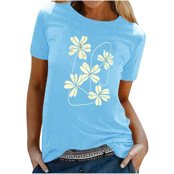 Women Fashion Tops White Womens T Shirts Casual Cotton Summer Tops for Women 2025 and Tees Shirt