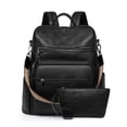 thumbnail image 1 of Women Fashion Travel Backpack Purse,15.6 Inch Leather Laptop Backpack,Casual School Shoulder Bag Daypacks for Business College, 1 of 9