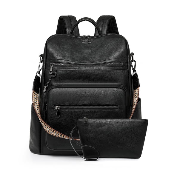 Women Fashion Travel Backpack Purse,15.6 Inch Leather Laptop Backpack,Casual School Shoulder Bag Daypacks for Business College