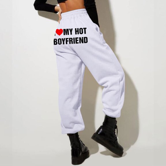 Women Fashion Trousers Print Bottom Sweatpants Pockets High Waist Sporty Gym Athletic Fit Jogger Pants Pants for Women Casual Fall Women's Warm up Pants Pants for Women Work Casual Plaid Womens