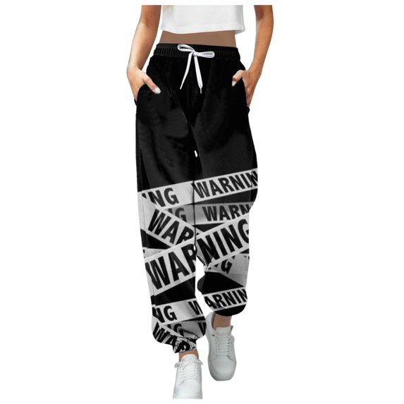 Women Fashion Trousers Pumpkin Halloween Suitable Print Bottom Sweatpants Pockets High Waist Sporty Gym Athletic Fit Jogger Pants
