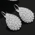 thumbnail image 1 of Women Fashion Waterdrop Rhinestone Claw Dangle Earrings, 1 of 1