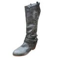 thumbnail image 1 of Women Fashion Waterproof Snow Boots Womens Boots Cowboy Boots For Women Boots Womens Cowboy Boots Vintage Hollow Out Buckle Boots For Women Cheshire Boots Shoes, 1 of 4