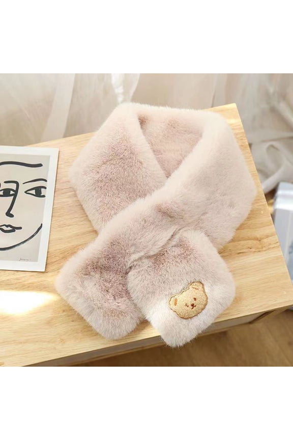 Women Fashion Winter Villus Scarf Outerwear Leopard Print Scarf Warm accesorios de ropa exterior