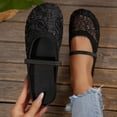 thumbnail image 1 of Women Fashionable Casual Solid Color Versatile Round Toe Elastic Shoes Flat Shoes Pumps Comfortable Slip On Classic Clog Non Slip Senior Front Gifts, 1 of 9