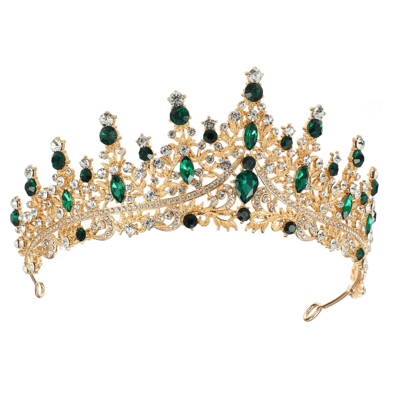 Women Faux Crystal Queen Crowns Tiara Princess Rhinestone  display picture 3