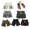 thumbnail image 1 of Women Faux Fur Boot Cuff Short Furry Leg Warmers Girls Winter Socks Knitted Boot Socks, 1 of 8