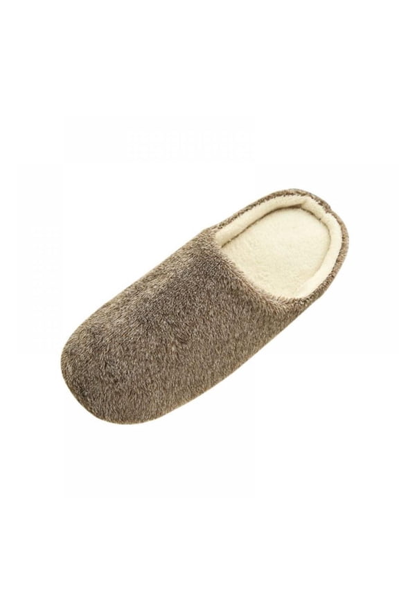 Women Faux Fur Closed Toe Spa Cozy Ladies Slippers Memory Foam Flat Fur Slides Anti-Slip Indoor Outdoor Slip on House Shoes Sandals