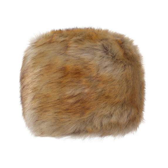 Women Faux Fur Cossack Russian Style Hat Ladies Fluffy Elegant Warm Winter Hats