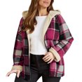 thumbnail image 1 of Women Lightweight Short Jacket Hooded Spring Fall Transitional Fashion, Cute Thin Coat Red, S, 1 of 6
