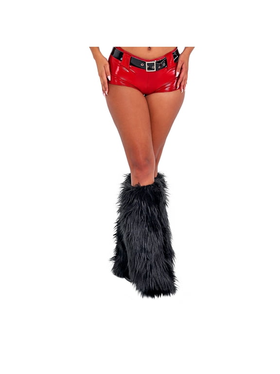 Women Faux Fur Leg Warmers Furry Fuzzy Winter Boot Cuffs Cover