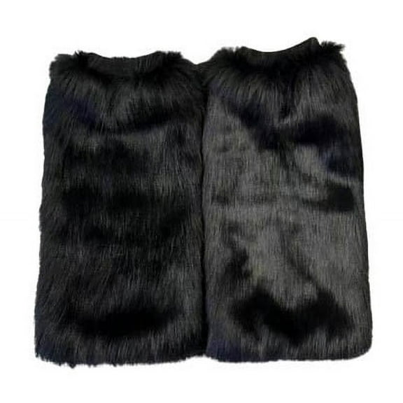 Women Faux Fur Leg Warmers Plush Long Boot Cuff Covers Sexy Furry Fuzzy Leg Warmers for Parties Festival