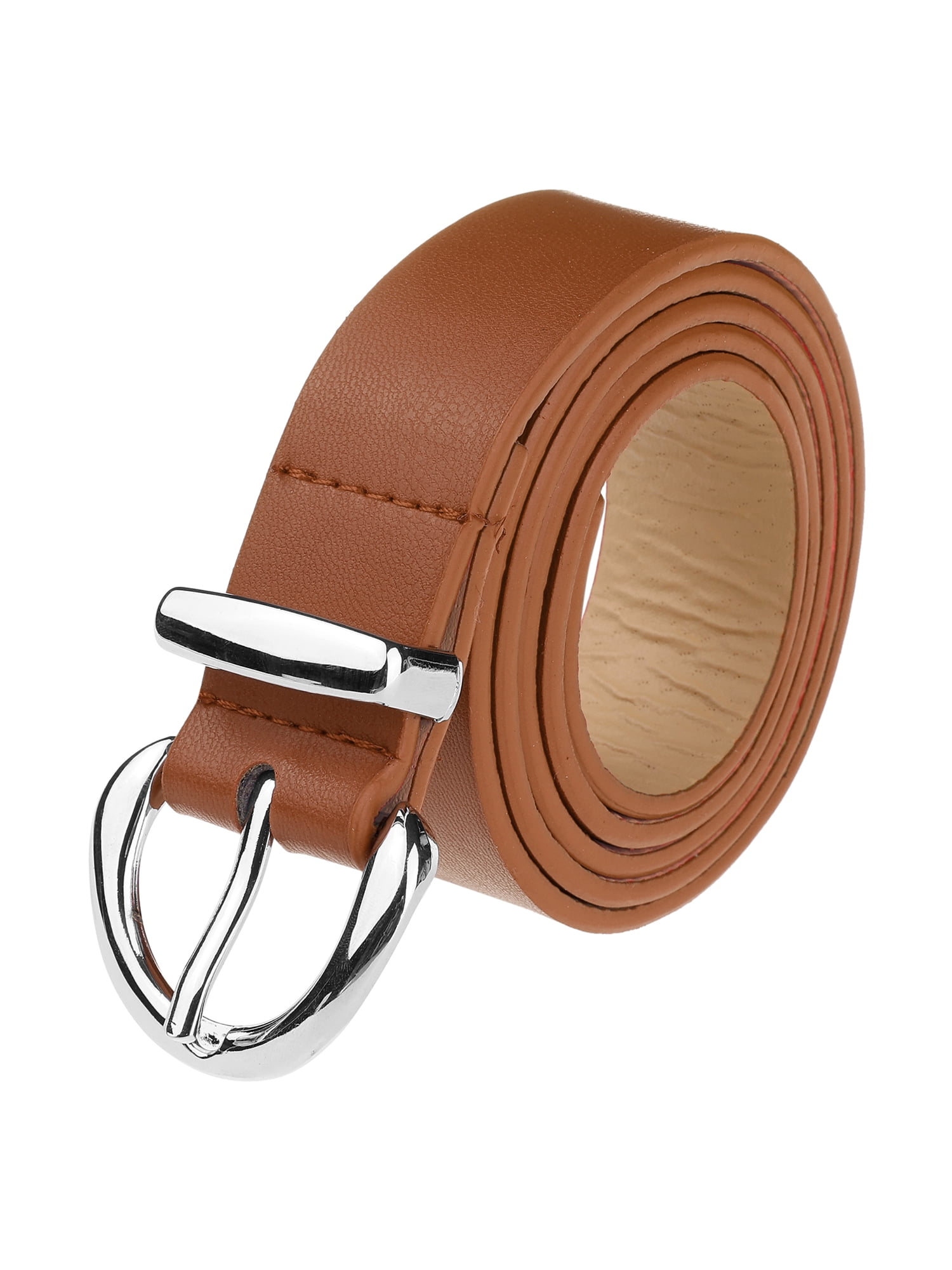 Faux Leather Belt for Jeans, 1.1 Inch Width, Fits Waist 23-35 Inches JASGOOD Plus Size Women main image 2