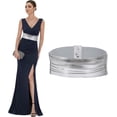 thumbnail image 1 of Women Faux Leather Braided Waist Belt for Dress Elastic Stretch Belt for Ladies Wide Waist Belt for Women, 1 of 8