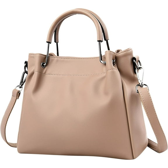 Women Faux Leather Handbag Purse Lady Work Tote Shoulder Bag Top Handle Bag Satchel Carryall Ladies Pocketbooks