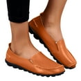 thumbnail image 1 of Women Faux Leather Loafers Shoes Comfortable Slip On Walking Shoes Lightweight Penny Loafers Work Flats, 1 of 7