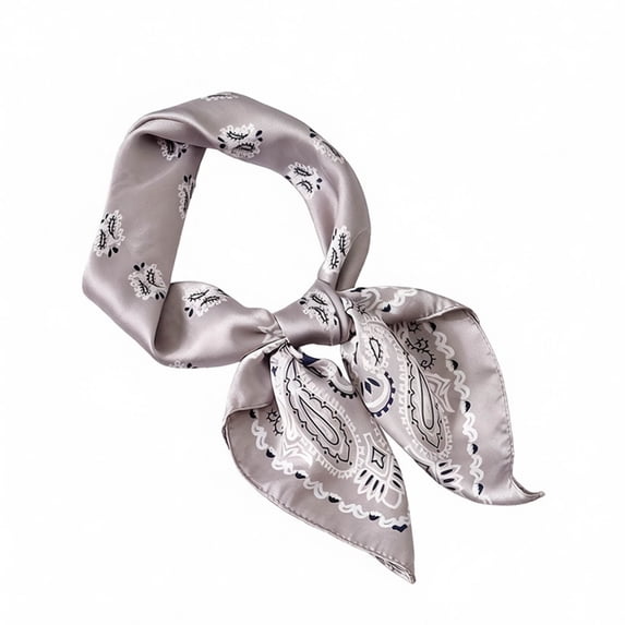 Women Faux Silk Scarf Knot Wrap Versatile Styling Accessory,OTHER,One Size