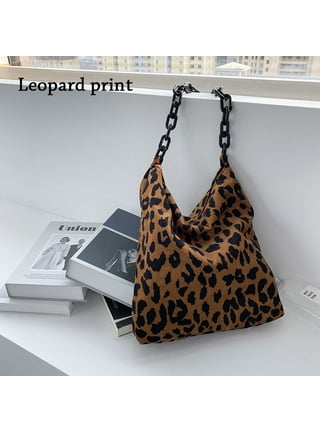 Black Western Leopard Crossbody Bag Women Cow Cheetah Print Girls