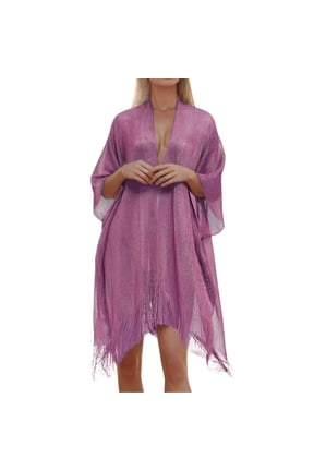 Women With Filigree Fringe Cape Solid Color Transparent Thin Scarve Shoulder for Elderly Chiffon Shawl Vest Women Wool Scarf Ladies Wraps And Shawls for Evening Dress Sequin Kimono Ladies Evening Wrap
